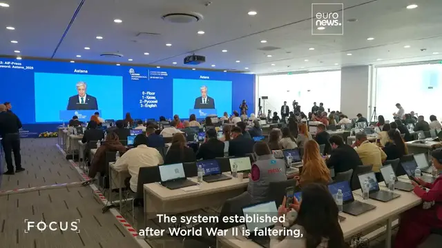 Video thumbnail for Unity in a fragmented world: Dialogue, trade and climate action at the Astana Forum
