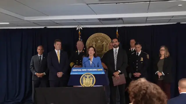 Video thumbnail for Governor Hochul and Mayor Mamdani Demand the Release of Federal Counterterrorism Funding.