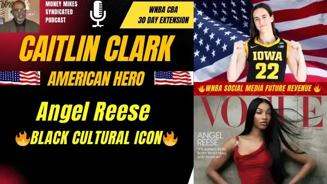 'Video thumbnail for money mike’s syndicated podcast: caitlin clark vs angel reese: wnba social media revenue and future'