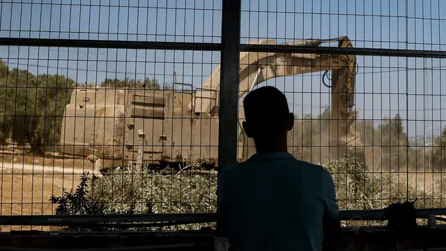 Video thumbnail for Israeli bulldozers raze occupied West Bank village as residents vow to rebuild