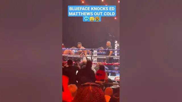 'Video thumbnail for Blueface sent Ed Matthews to the astral realm with those punches😴🤣🤣TKO victory🥶🥶 #blueface'
