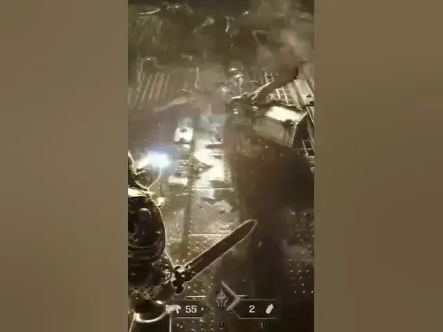 'Video thumbnail for Space Marine 2- shooting a dead tyrannid'