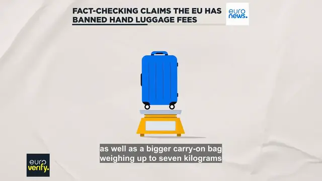Video thumbnail for Fact check: The EU hasn’t banned carry-on luggage fees (yet)