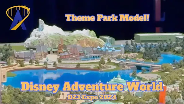 'Video thumbnail for Disney Adventure World Theme Park Model and Behind the Scenes'