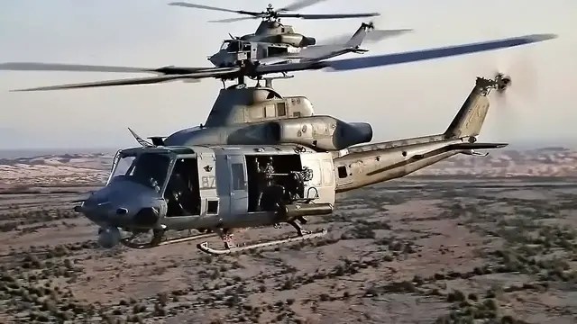 Video thumbnail for Marine Corps UH-1Y Huey Helicopter • Venom From The Sky