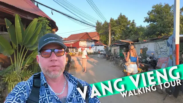 'Video thumbnail for Vang Vieng Laos Tour Travel Vlog 2025 4K'