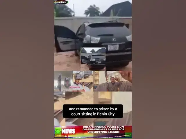 Video thumbnail for Unsafe Nigeria; Police Mum On Gwamnishu's Arrest For Underpaying Ransom