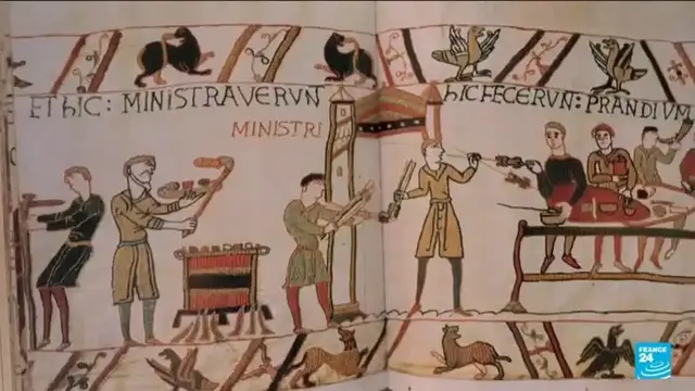 'Video thumbnail for France to loan iconic Bayeux tapestry to London's British Museum'