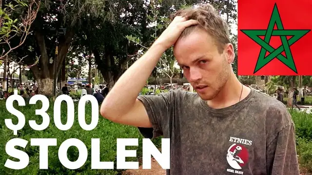 'Video thumbnail for $300 DOLLARS CASH STOLEN in MOROCCO المغرب'