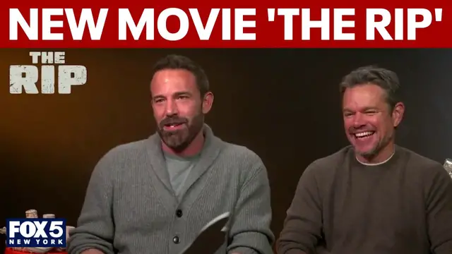 Video thumbnail for Ben Affleck and Matt Damon talk new movie 'The Rip' and all things Boston, NYC