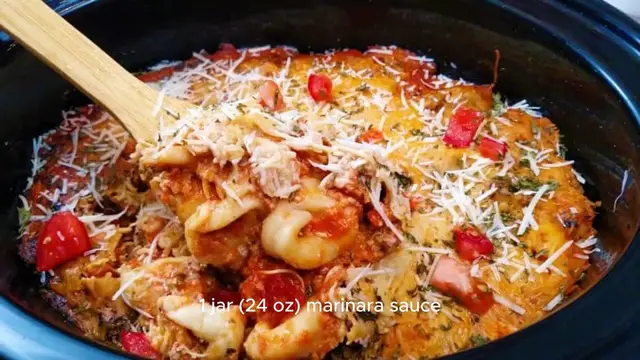 'Video thumbnail for Tortellini in a Slow Cooker recipe'