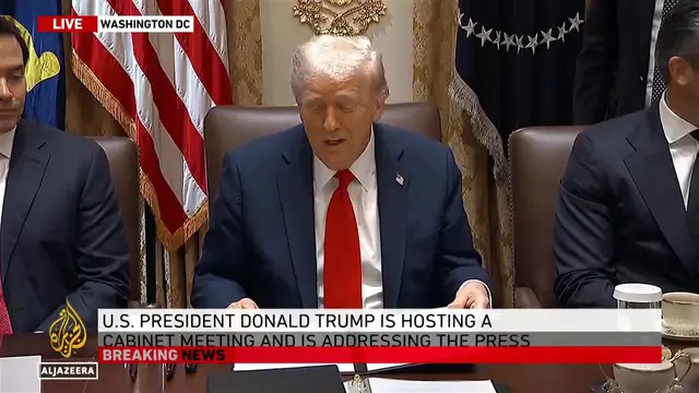 'Video thumbnail for Trump hails ‘end’ of war, despite Israeli government not yet approving ceasefire deal'