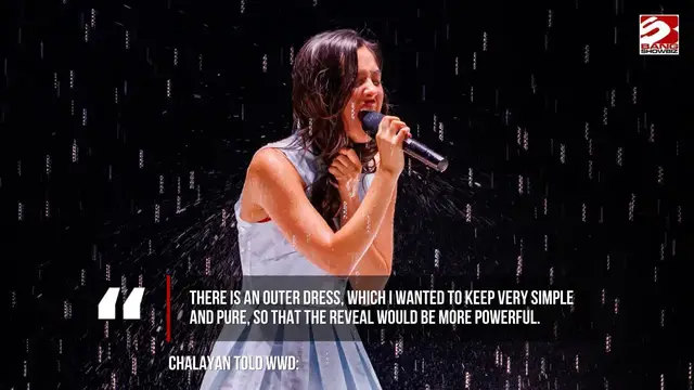 Video thumbnail for Designer behind Olivia Rodrigo’s dissolving dress reveals how it works