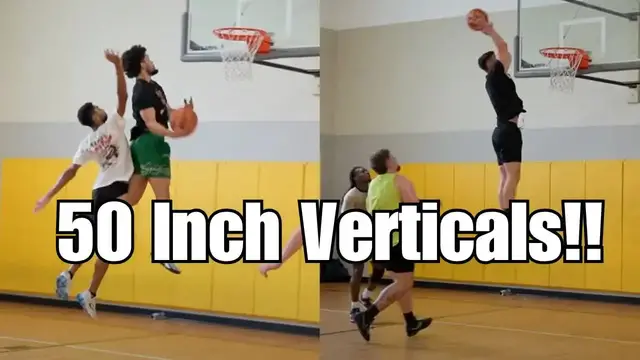 'Video thumbnail for Isaiah Rivera: two of the highest jumpers ever dunk on everyone in the gym!'