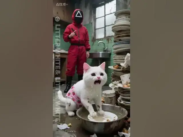 Video thumbnail for Why did the dog think of this method of washing dishes? #funny #cute#animals#animation 🐱🐕