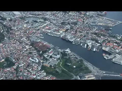 Video thumbnail for Flight From Oslo to Bergen Norway