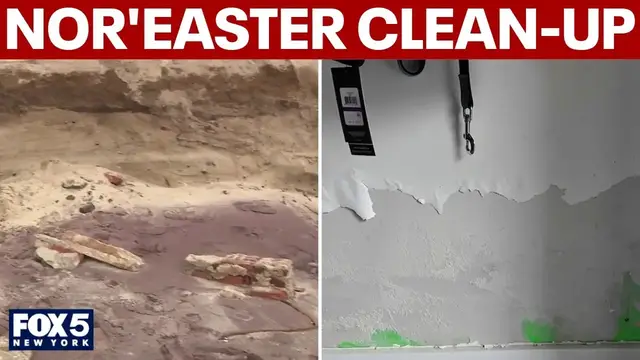 Video thumbnail for Long Island, NJ clean up after nor'easter
