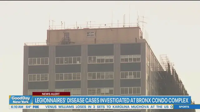 'Video thumbnail for NYC investigates Legionnaires’ disease cases at Bronx condos'