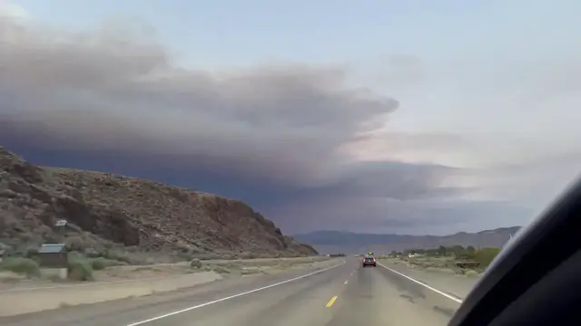 Video thumbnail for US: Cottonwood Fire Burns in Beaver County, Utah, Prompting Evacuations.