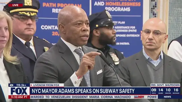 'Video thumbnail for 'You're a dark sick person': Adams' emotional attack on reporter during safety announcement'