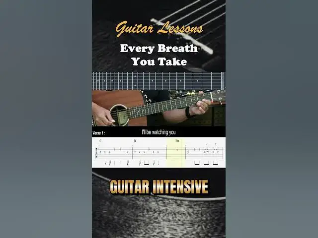 Video thumbnail for Every Breath You Take - The Police | EASY Guitar Lessons TAB for Beginners - Guitar Tutorial