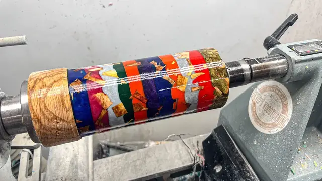 'Video thumbnail for From Offcuts to Art: Mallee Burl Woodturning Masterpiece'
