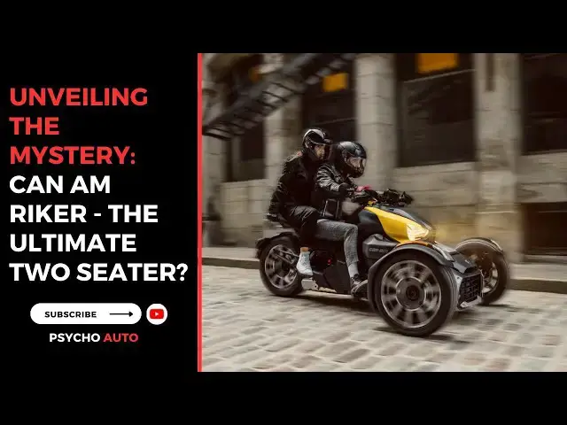 'Video thumbnail for Unveiling the Mystery: Can Am Riker - The Ultimate Two Seater?'