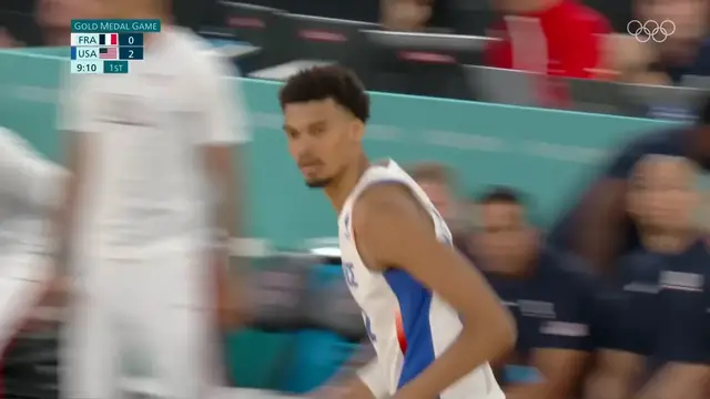 'Video thumbnail for USA defend their gold medal with a win over France in men's basketball _ Paris 2024 highlights'