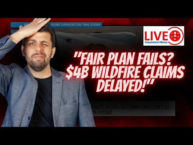 'Video thumbnail for California FAIR Plan Under Fire $4 Billion in Wildfire Claims Delayed'