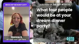 Video thumbnail for Hanna's Dream Dinner Party: Harry Styles, family, and more!