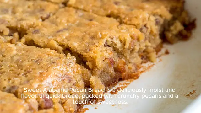'Video thumbnail for Sweet Alabama Pecan Bread recipe'