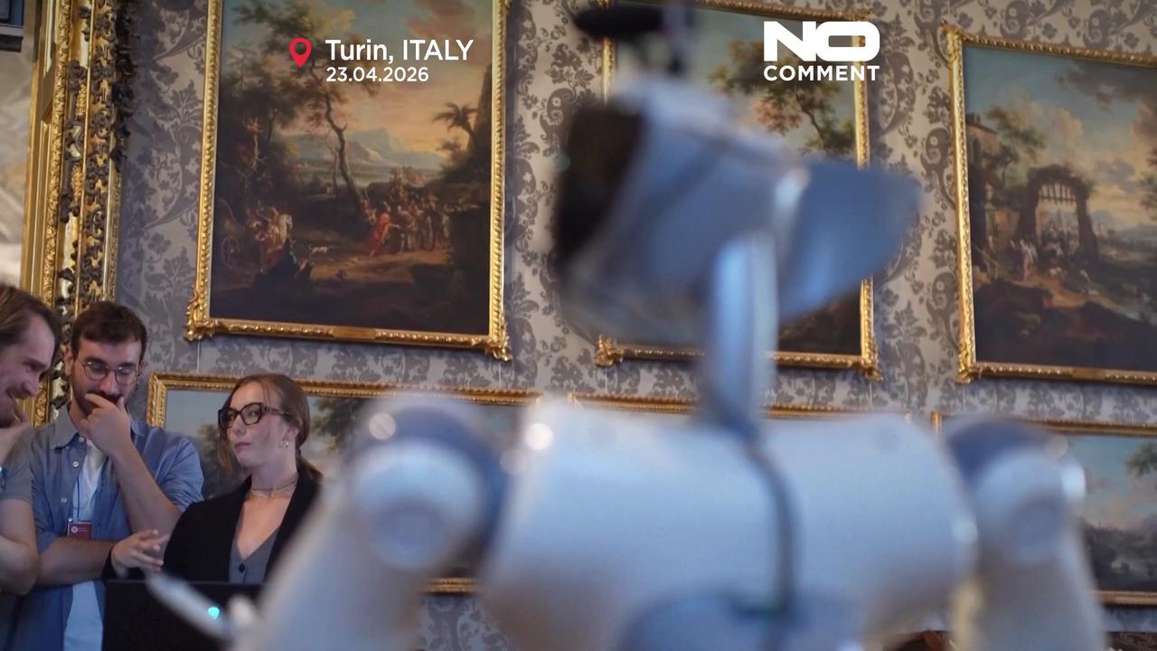 Video thumbnail for Italy tests R1 robotic museum guide in Turin’s historic Palazzo Madama
