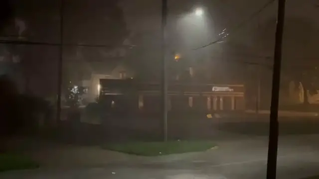 Video thumbnail for US: Heavy Downpour Hits Highland, Indiana.