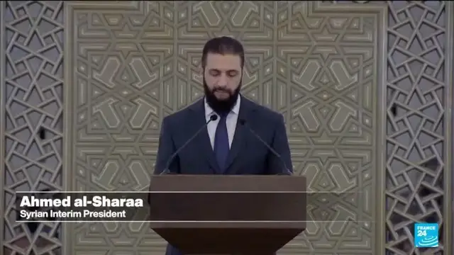 Video thumbnail for Syria swears in new transitional government four months after Assad regime collapse
