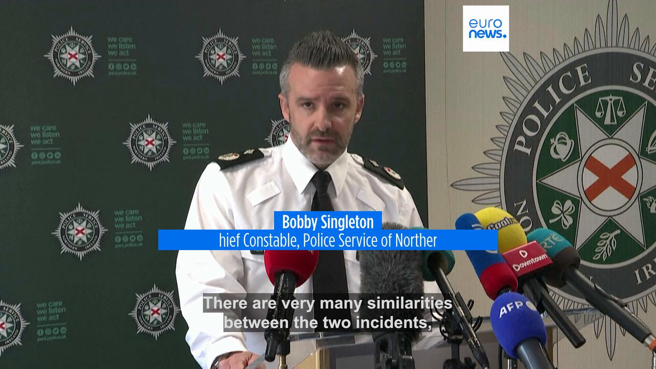 Video thumbnail for New IRA suspected in car bomb blast outside Northern Ireland police station