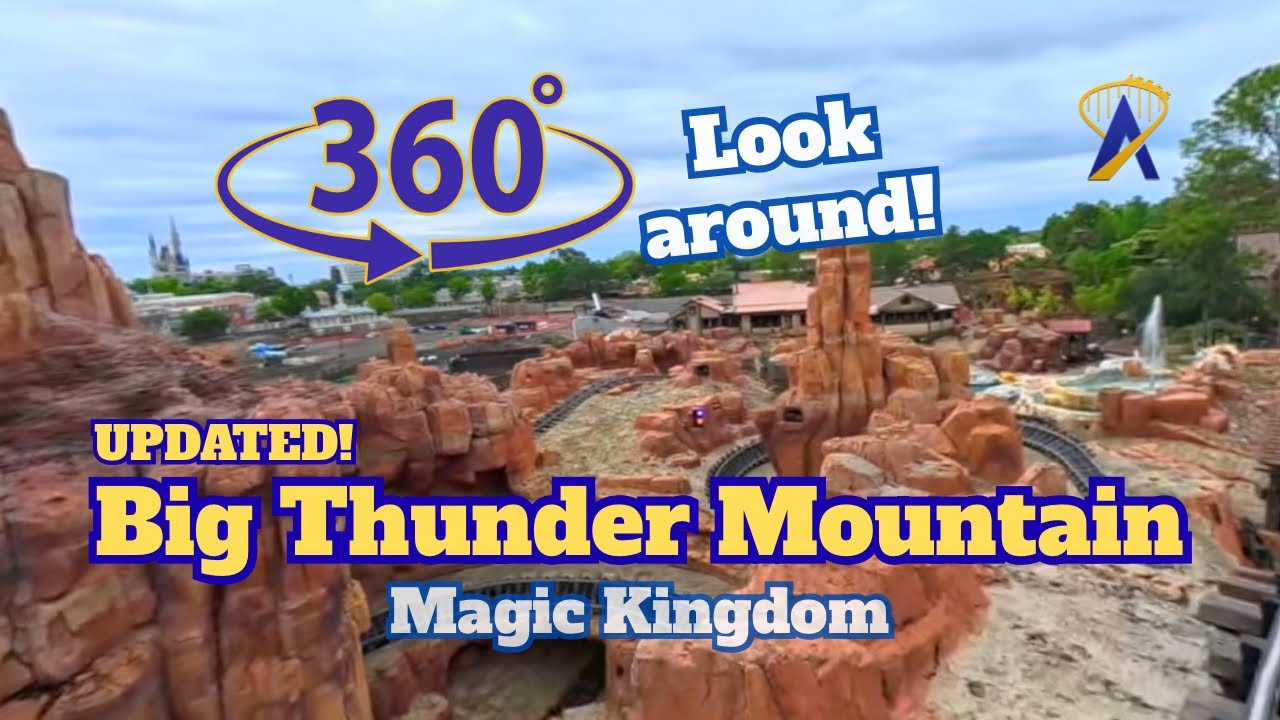 Video thumbnail for 360 Degree Video of New Big Thunder Mountain at Magic Kingdom