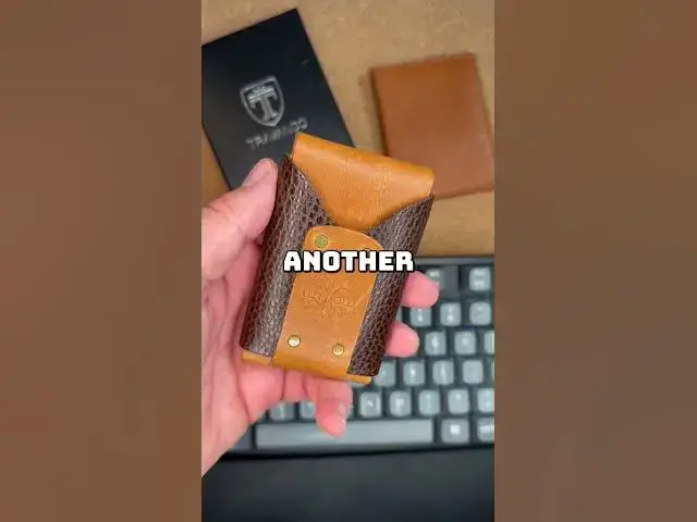 'Video thumbnail for This is the Willow Wask Slim #edc #leather #wallet'