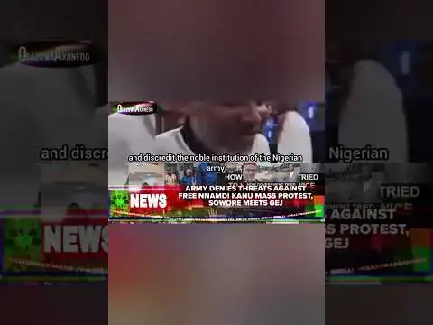 Video thumbnail for Army Denies Threats Against Free Nnamdi Kanu Mass Protest, Sowore Meets GEJ