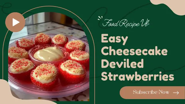 'Video thumbnail for Easy Cheesecake Deviled Strawberries'