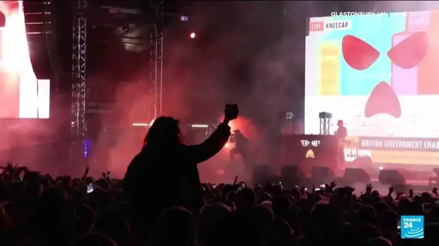 'Video thumbnail for Irish rap group Kneecap to play Paris concert in defiance of objections'