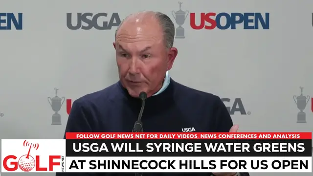 Video thumbnail for USGA will syringe water Shinnecock Hills greens at 2026 US Open