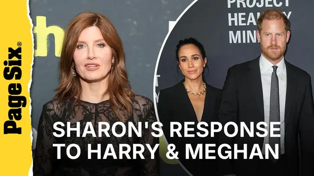 Video thumbnail for Sharon Horgan has blunt response to Prince Harry and Meghan Markle's move to England