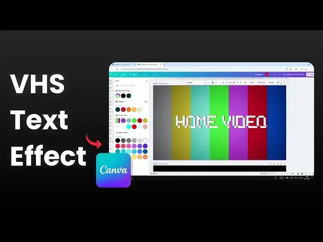 'Video thumbnail for How to Create a VHS Text Effect in Canva'