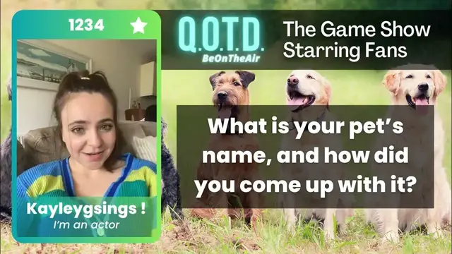 Video thumbnail for Our Favorite Answers: Kayley gets her pet's names from all sources!