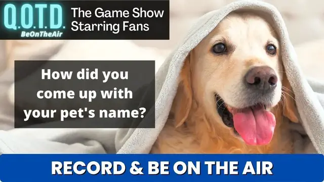 Video thumbnail for The story behind your pet's name! | Today’s QOTD Question (Record now with the links below!)