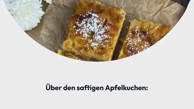 Video thumbnail for SAFTIGER APFELKUCHEN (EINFACHES RZEPET):