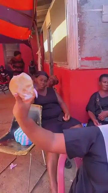Video thumbnail for Good News in Ghana! 🇬🇭 Woman Celebrates Falling Kenkey Prices”#ghanafood#mahama #leadership