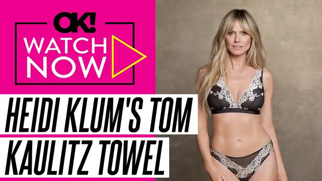 Video thumbnail for Heidi Klum Dries Off With a Towel Emblazoned With Husband Tom Kaulitz's Face During Tropical Getaway: Photos