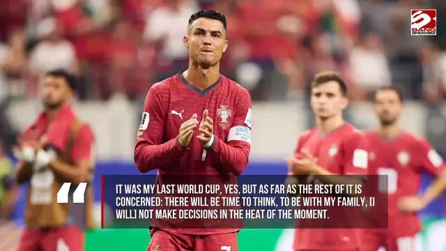 Video thumbnail for Cristiano Ronaldo confirms leaving the World Cup after Portugal's exit