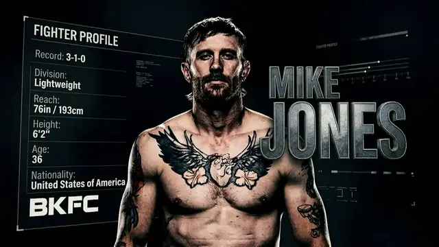 Video thumbnail for Rise of Mike Jones in BKFC: Winning Streaks and Main Events